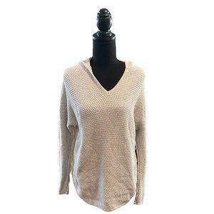 Cynthia Rowley Cream Knit Pullover with Hood